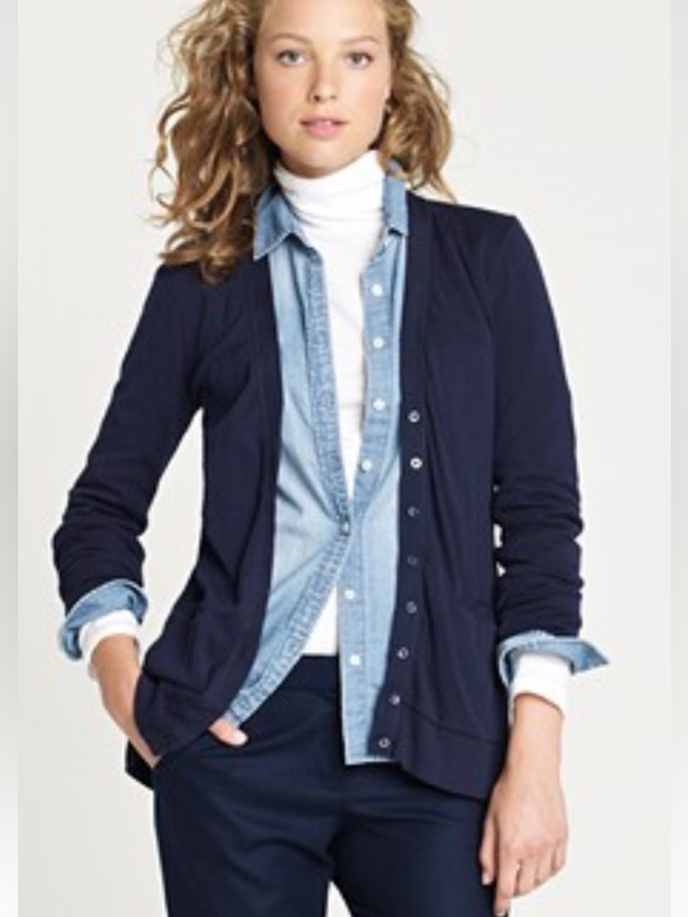 J Crew Perfect Fit Tape Cardigan